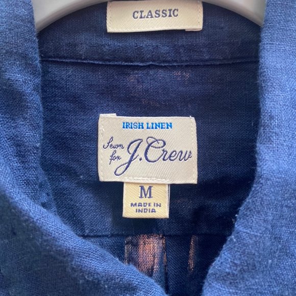 J.Crew Baird McNutt Linen Shirt in Navy - Men's - Picture 3 of 4